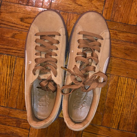 FENTY x PUMA Tan Suede Cleated Creepers - Picture 3 of 3
